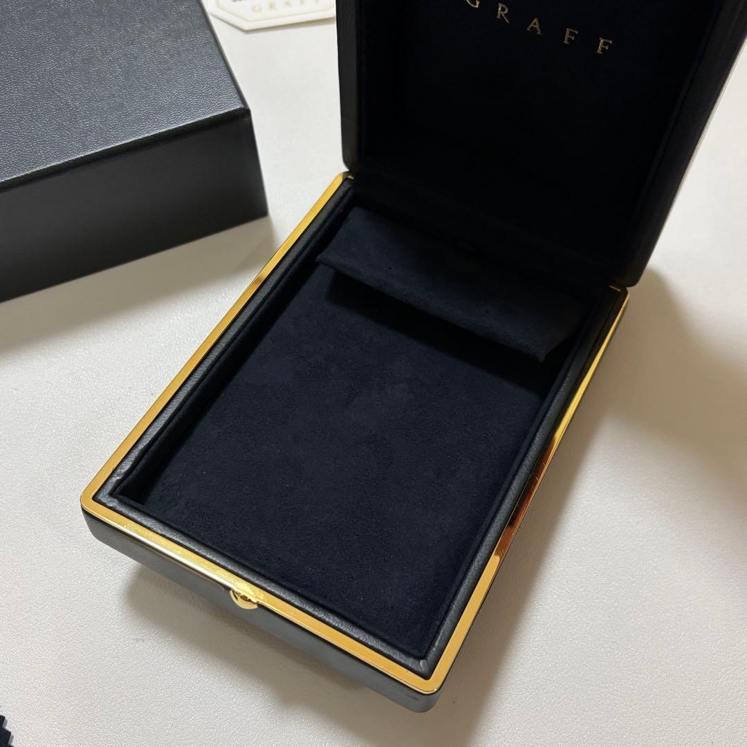 美品 グラフ ピアス ケース 空箱 レザー
