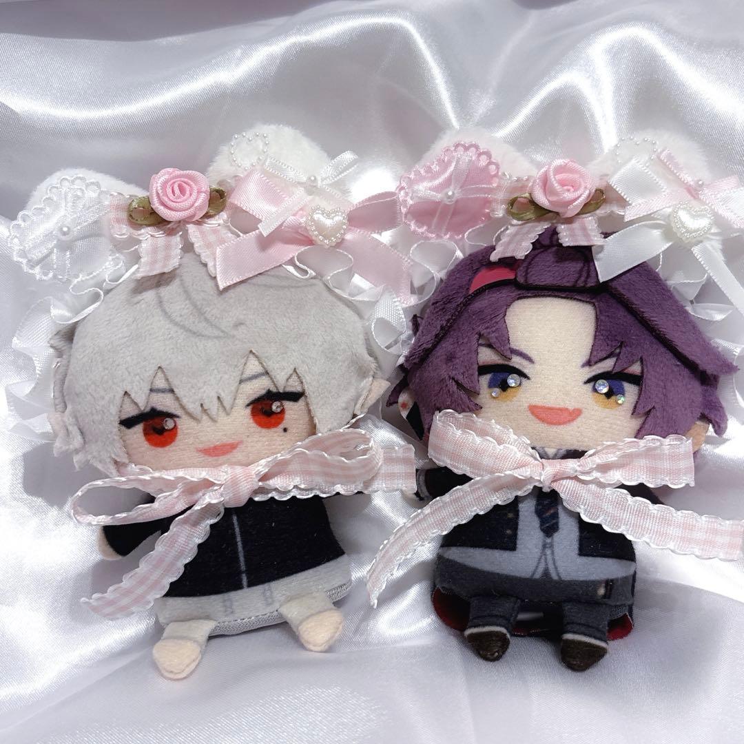 ぬい服 10cm にじぱぺ にじぱぺっと ヘッドドレス セット ピンク バラ