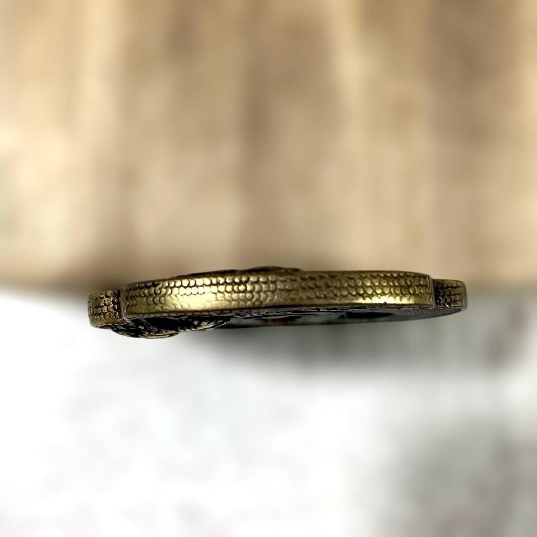 B-58 鍔　銅地　金象嵌　武具　刀装具　日本　骨董品　時代物　美術品　工芸品