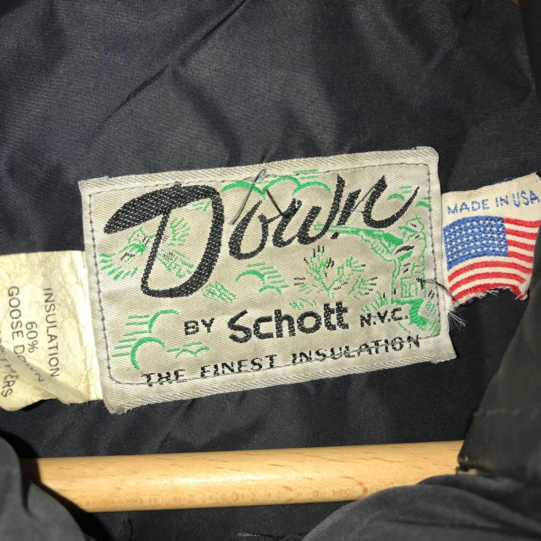 Schott レザーダウンジャケット/ベスト 2way
