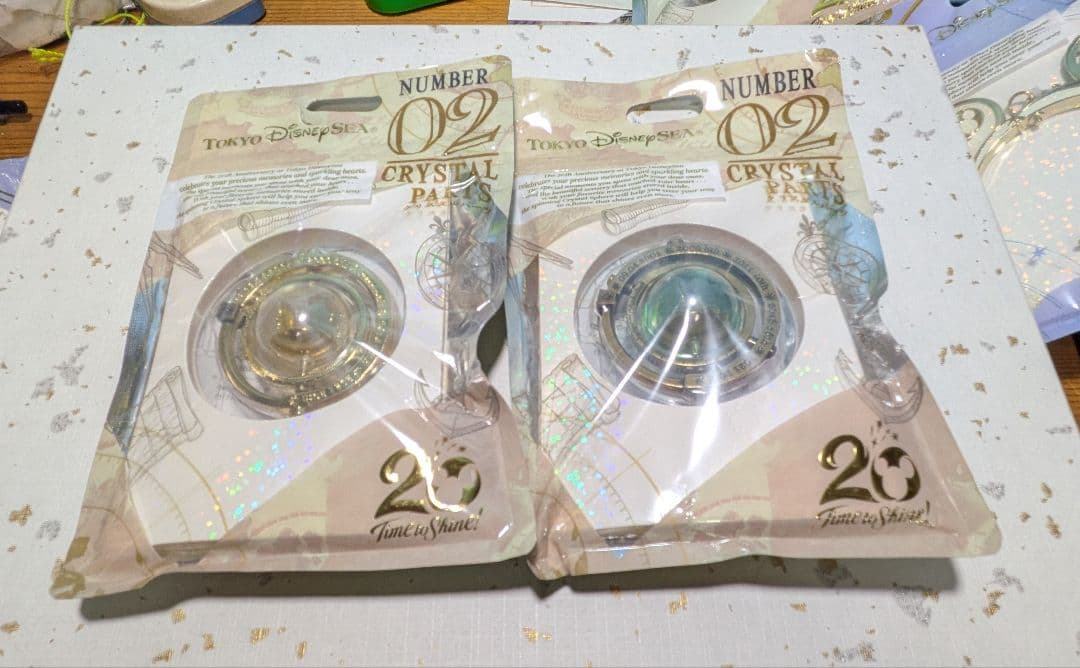 ⚠️中古品・長期保管⚠️ディズニーシー20周年クリスタルスフィア