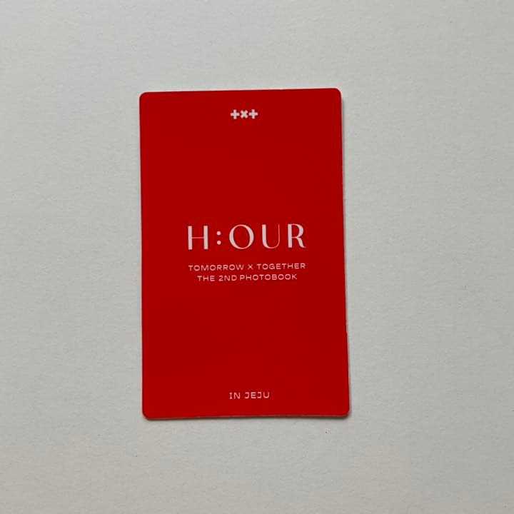 TXT ショップ 2nd フォトブック H:OUR ユニットトレカ ヨンジュン ボムギュ