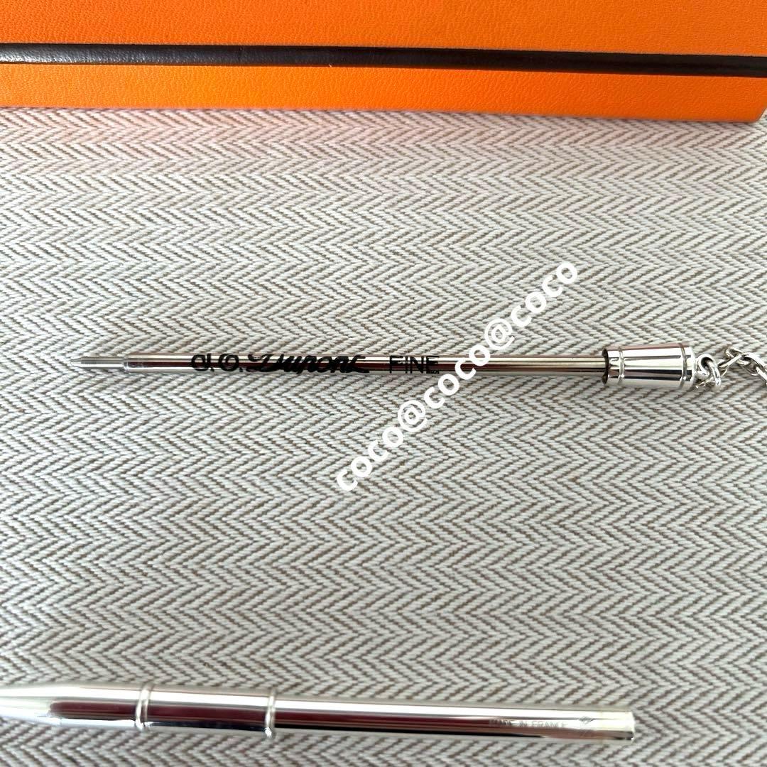 希少エルメス チェーン付きボールペン シルバー925 美品ヴィンテージ