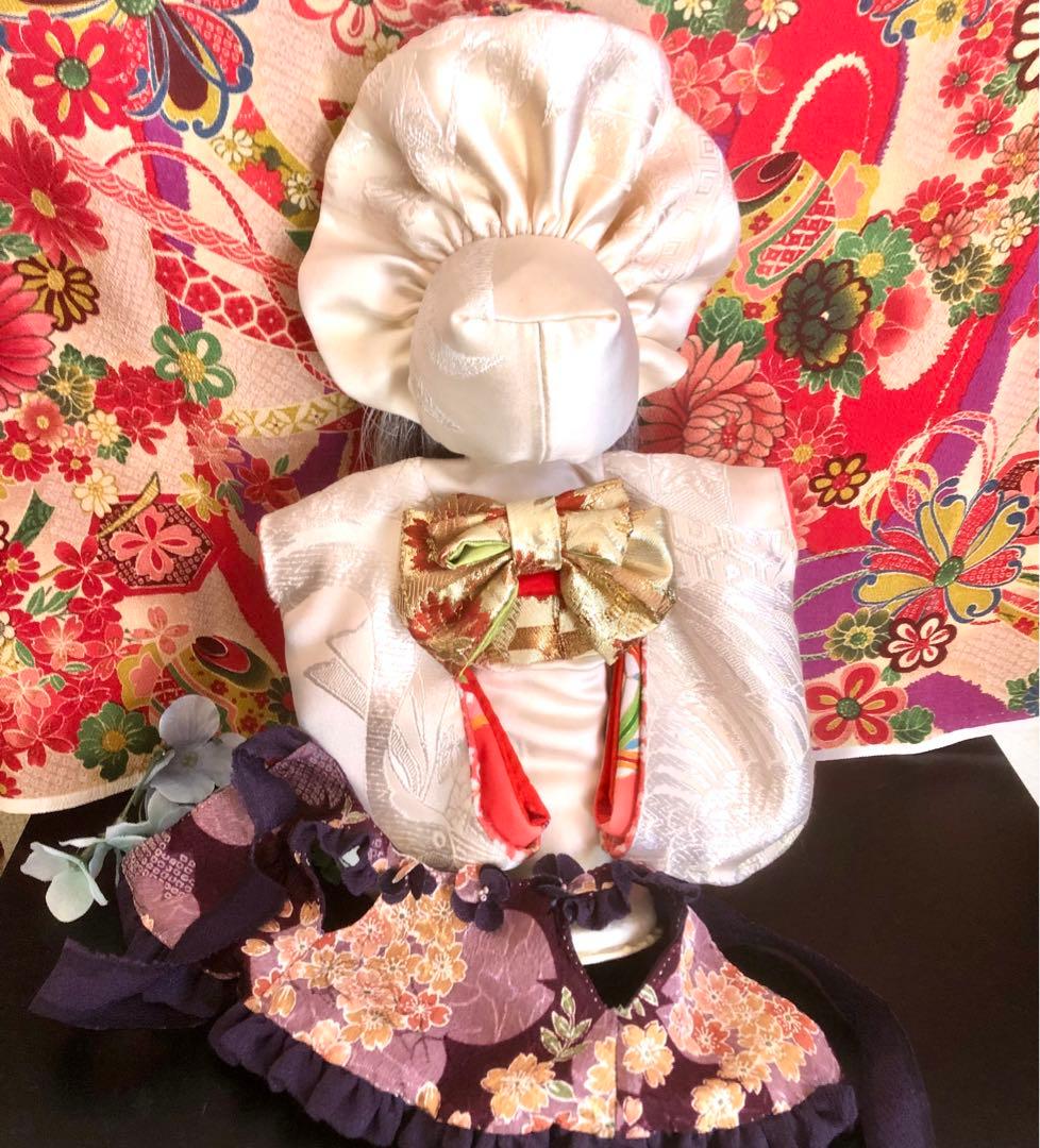 夢 文化人形＊白無垢乙女♡創作文化人形約30cm着物人形エプロン