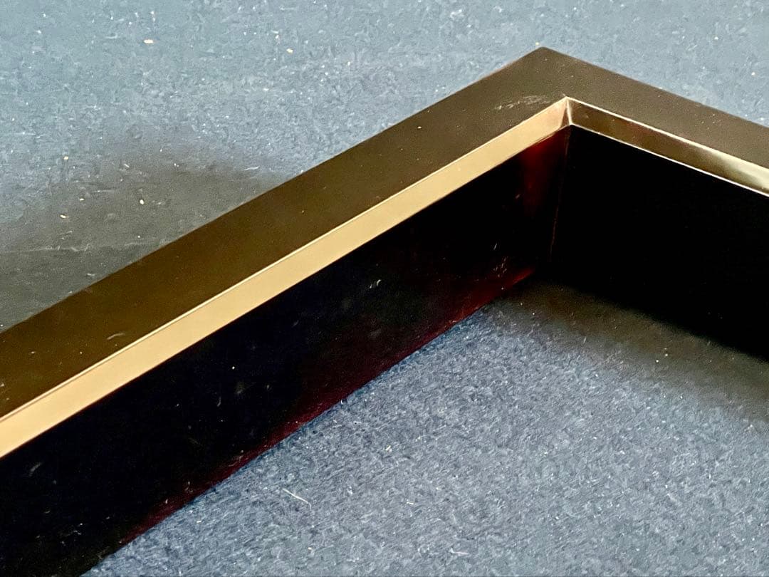 祖」 真塗 炉縁 塗師 宗斎 共箱 茶道具 （1030F②）