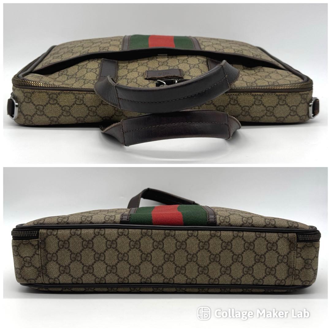 グッチ ビジネスバッグ ハンドバッグ GGスプリーム　シェリーライン　A4収納可