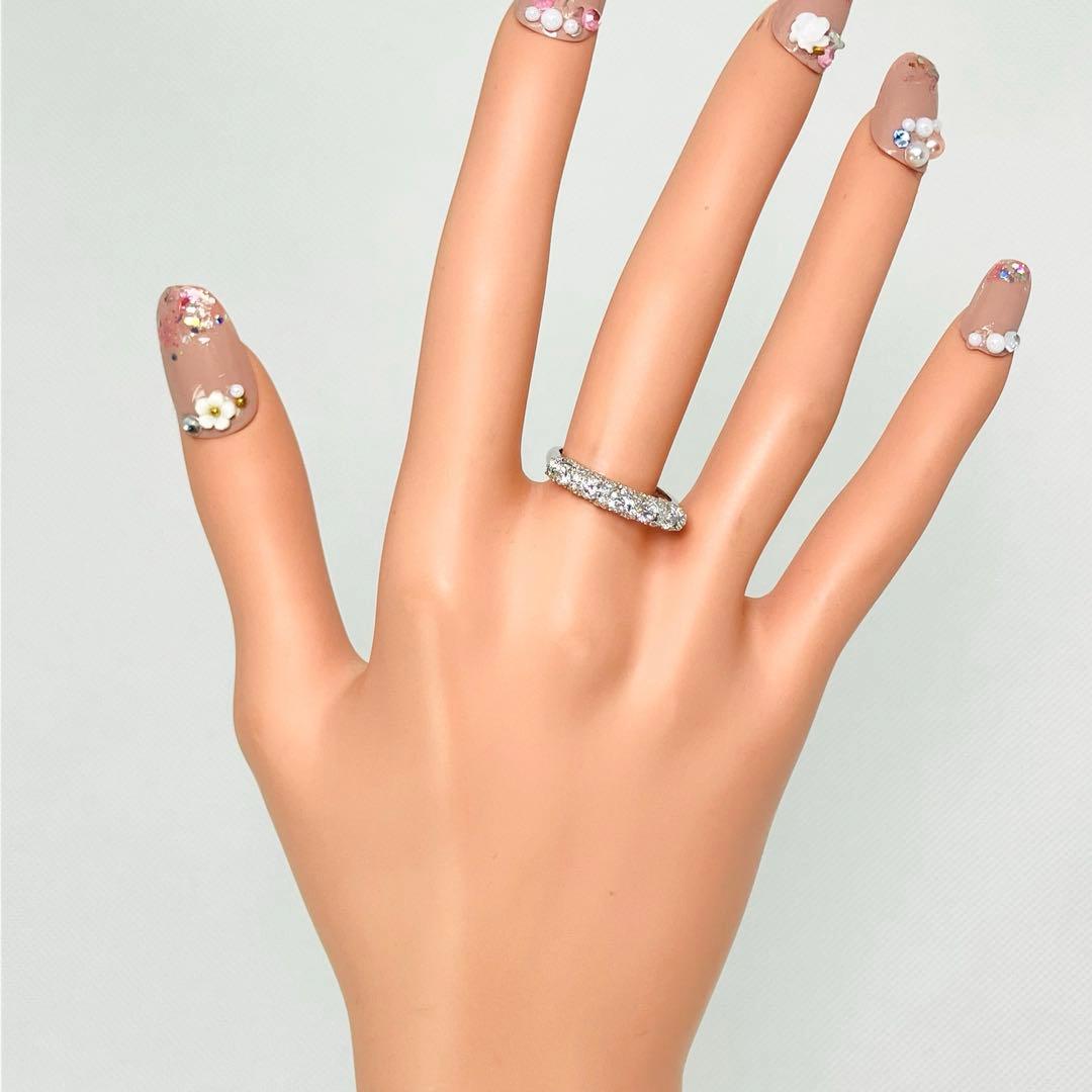 GSTV Pt950 リリーダイヤモンド 空中留め リング D:0.70 H&C