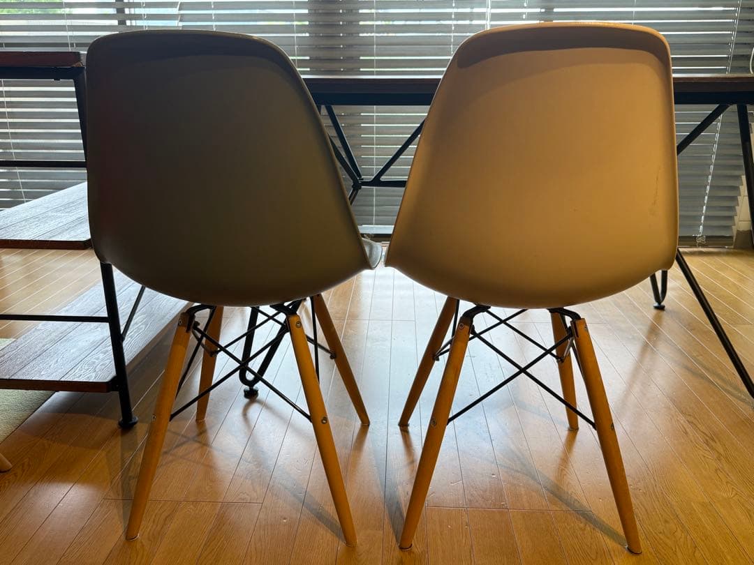 【引取り優先】木製ダイニングテーブル 椅子 シェルフセット売り