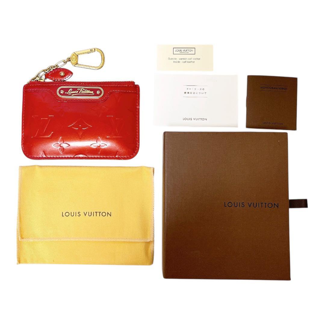 ルイヴィトン ヴェルニ ポシェットクレ ワイン CA3089 キーケース