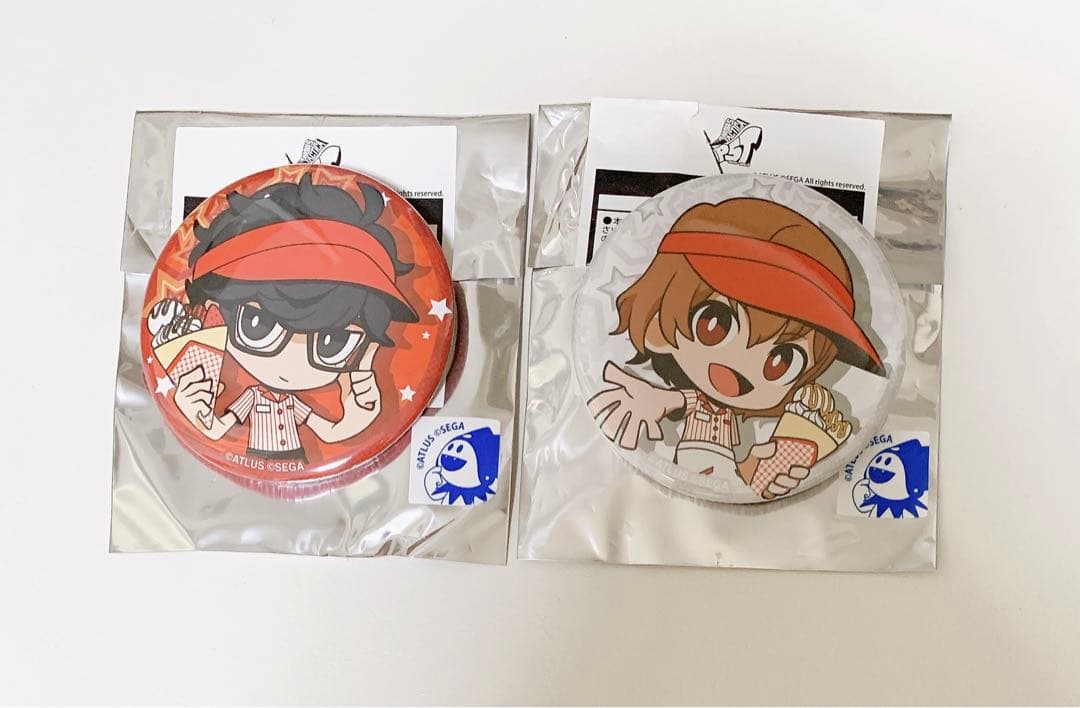 ペルソナ5明智吾郎タクティカ缶バッジマリオンクレープ