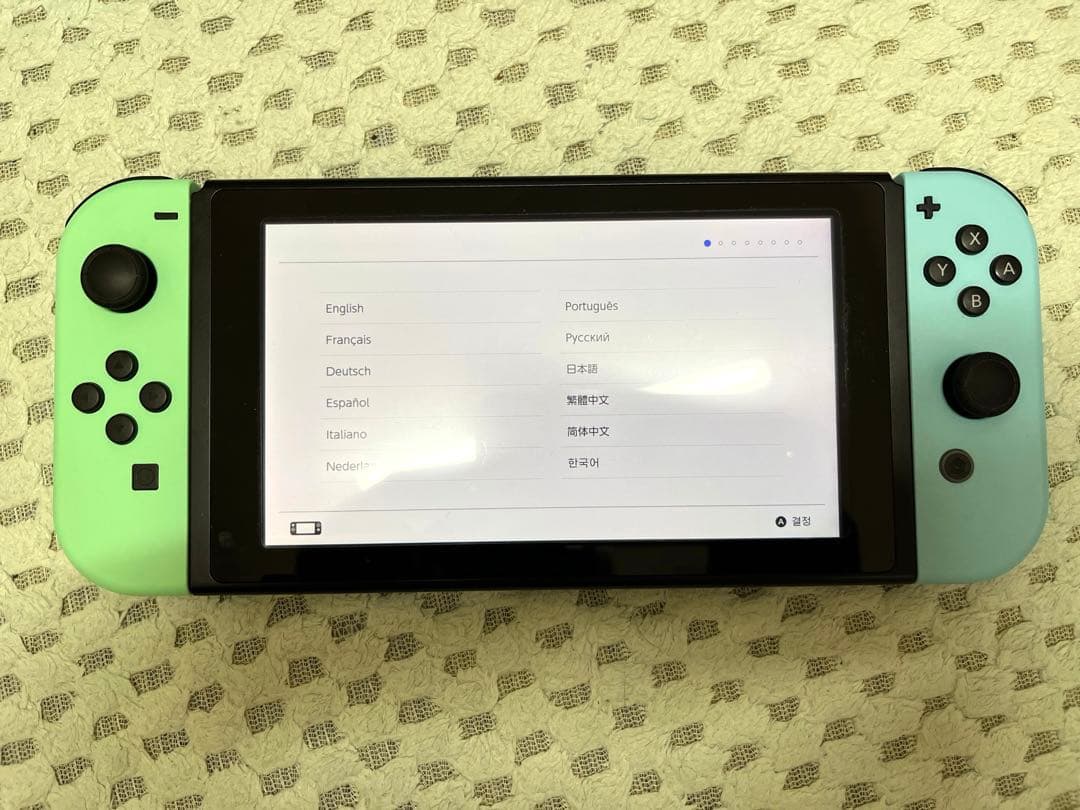 任天堂Switch あつ森デザイン本体 あつまれどうぶつの森 付属品完備