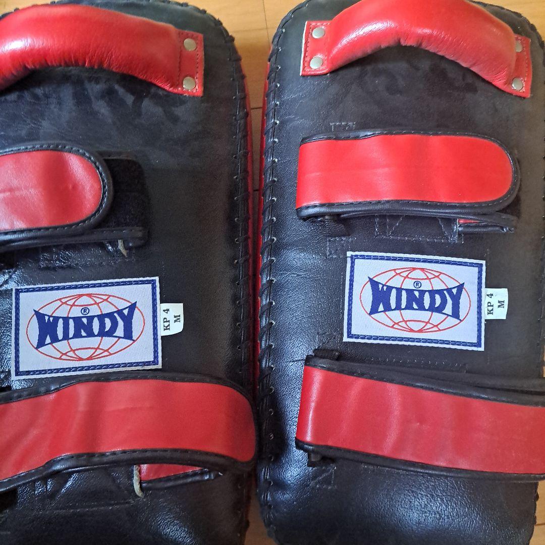 WINDY KP-4 キックミット 青/赤