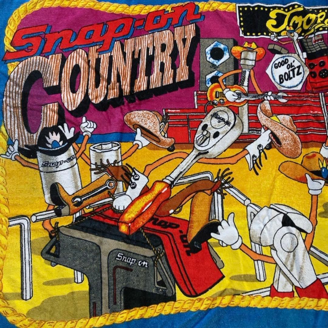 激レア Snap-on 90's ヴィンテージ 大判ビーチタオル USA 工具2