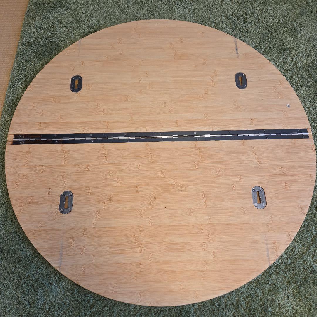 スノーピーク】ローテーブルラウンド 竹 LV-242 廃盤希少品 高さ調整可能