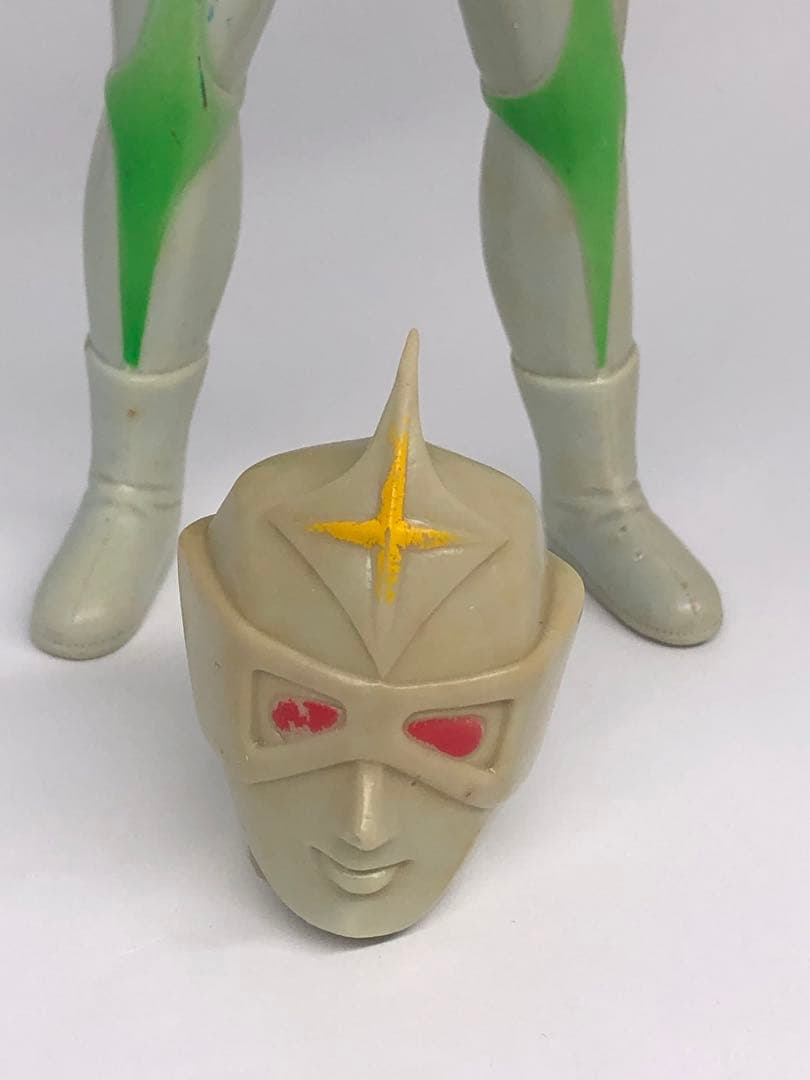 ミラーマン ブルマァク製 面取れ レトロソフビ 18.5センチ BULLMARK