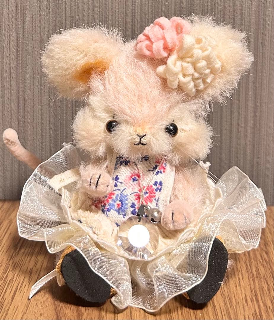 えるも様専用】作家さまテディベア ネズミちゃん えるも様専用】作家