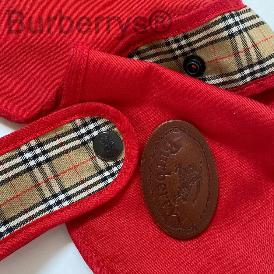 Burberrys バーバリーコート 犬服 赤 12 /30cm