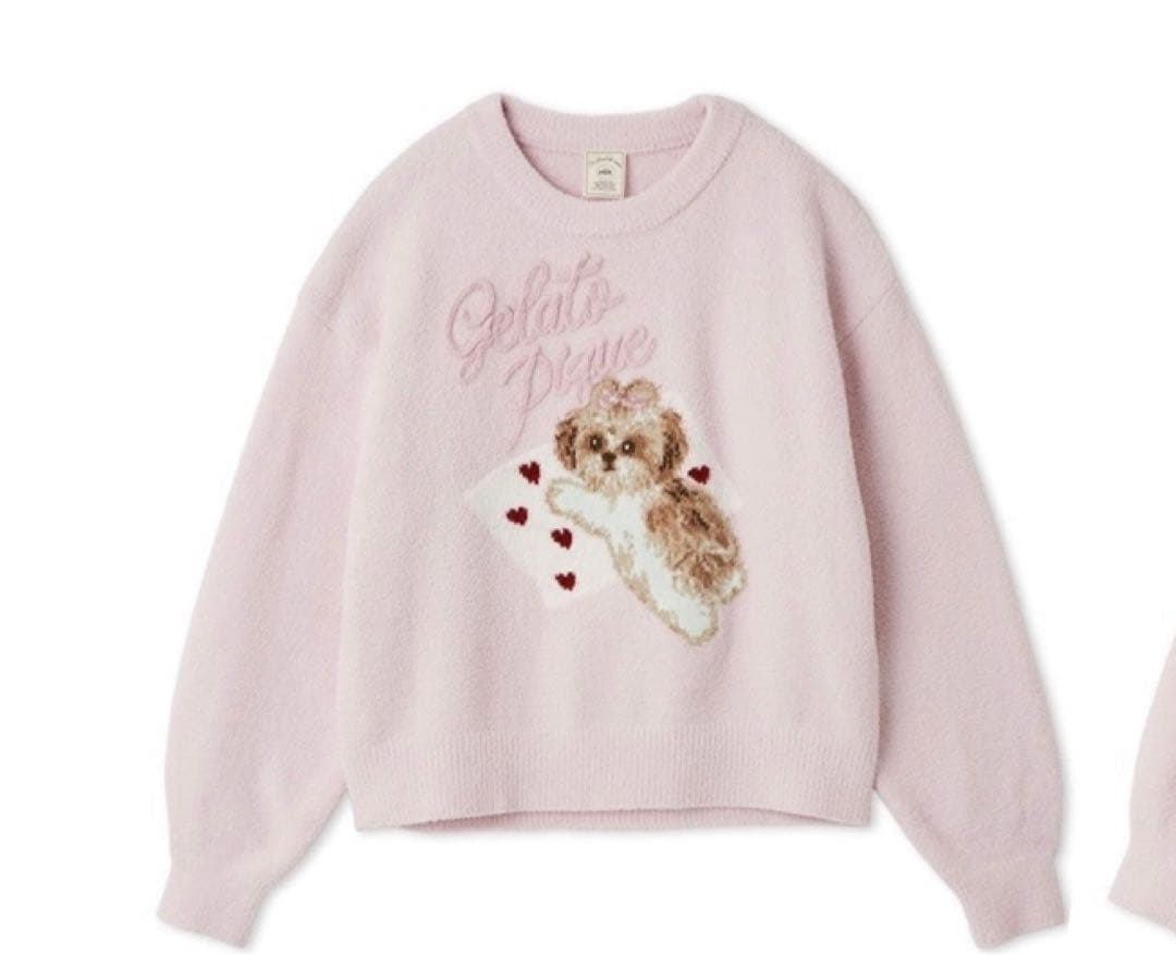 ジェラートピケ シーズージャガードプルオーバー店舗限定カラー ピンク