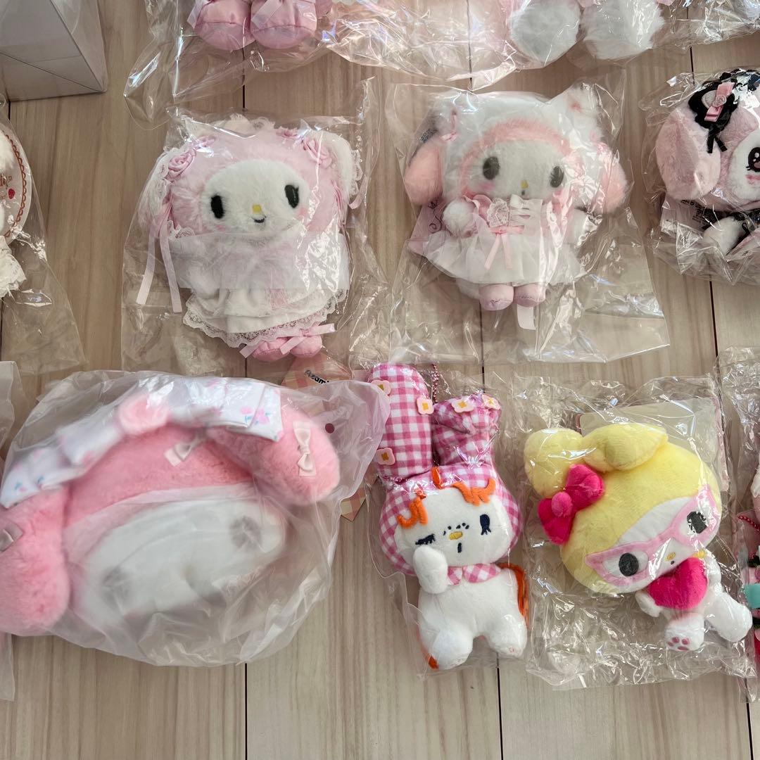 新品未使用　お顔厳選　20点　サンリオ　マイメロディ　ぬいぐるみ　マスコット