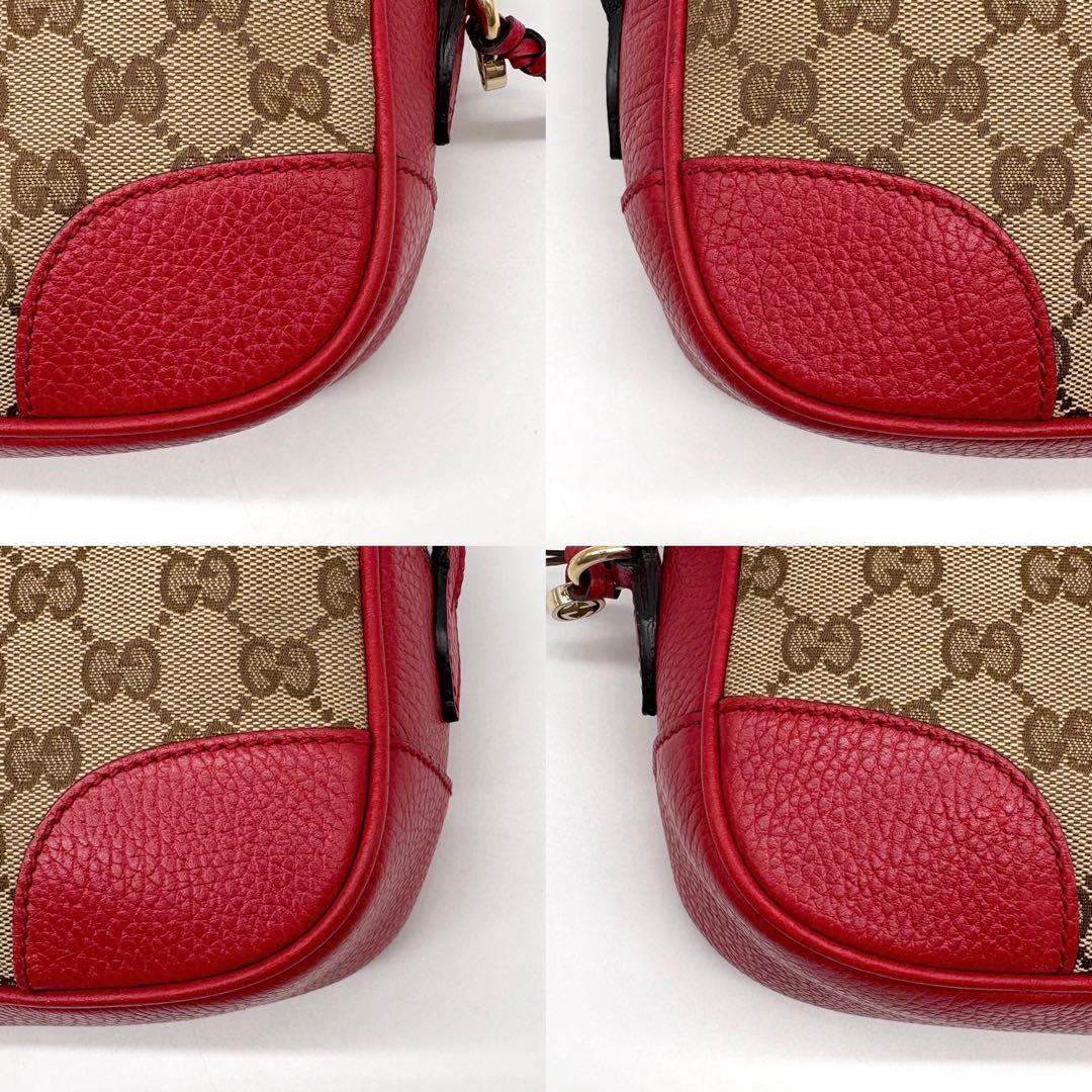 【極美品】GUCCI カメラ ショルダーバッグ チャーム GGキャンバス レザー