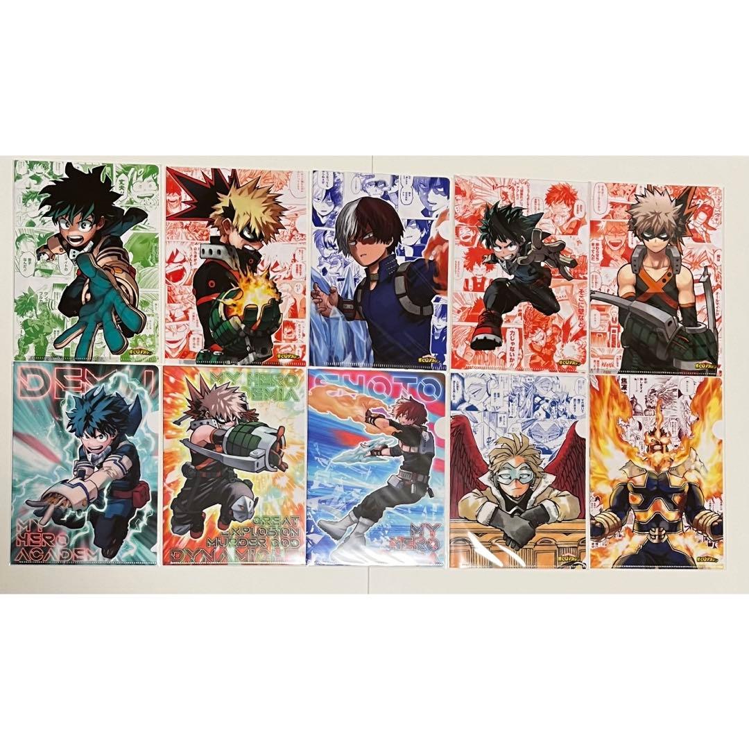 僕のヒーローアカデミア ミニクリアファイル　緑谷出久　爆豪勝己　轟焦凍　ホークス ジャンプ（JUMP） 僕のヒーローアカデミア クリアファイル A 緑谷出久