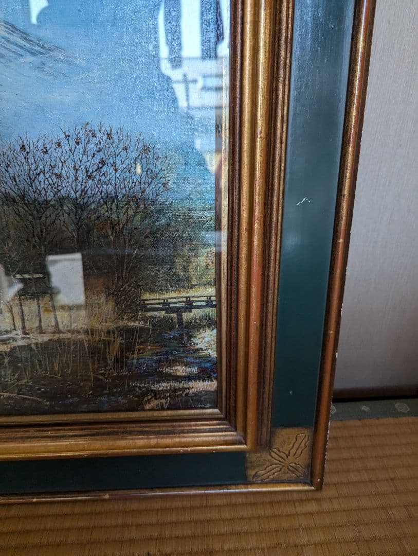 富士山の風景 油彩画【作品：西田義貞】