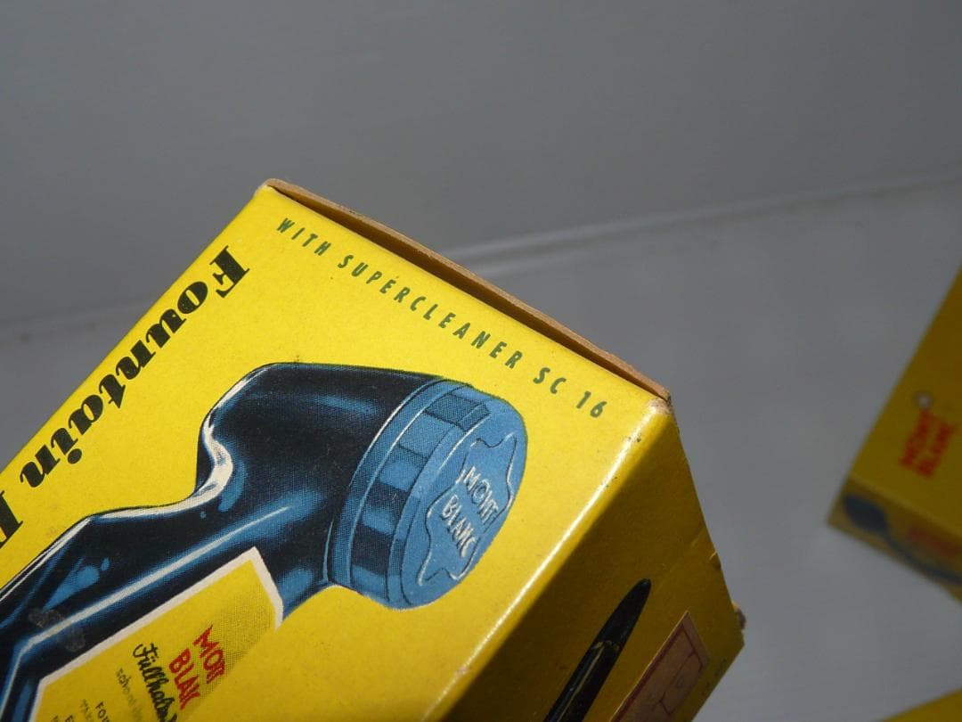 1960年代 モンブラン ボトルインク 未開封 3個 黒 ブルーブラック