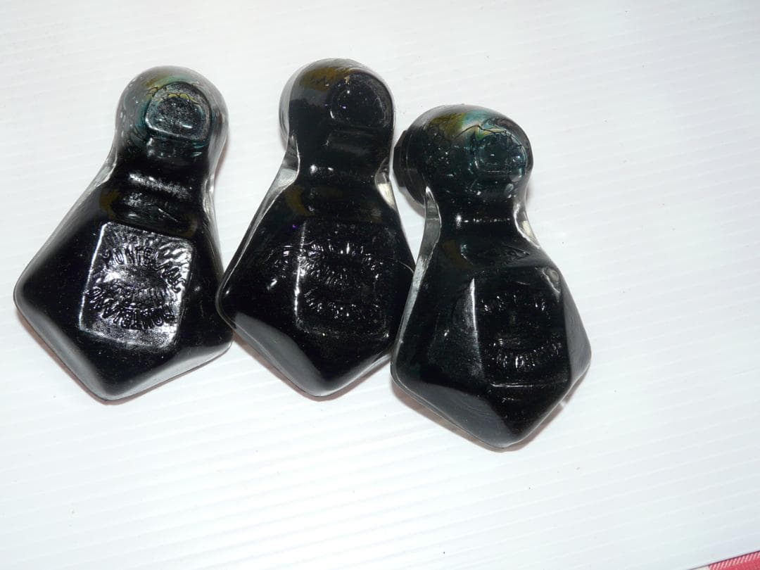 1960年代 モンブラン ボトルインク 未開封 3個 黒 ブルーブラック