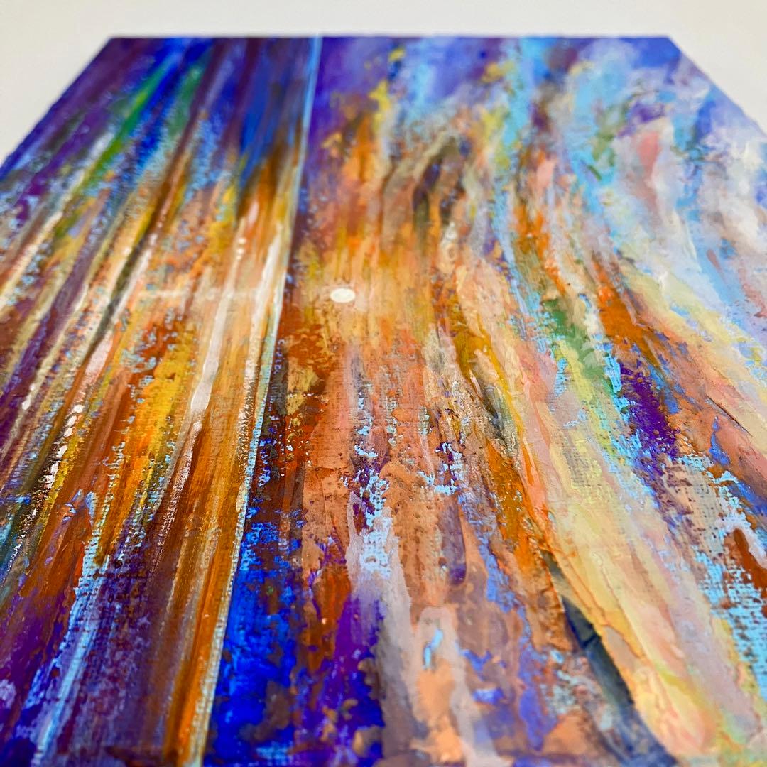 sunset＊絵画　原画　風景画　テクスチャーアート　海　夏　夕日　ハワイ　沖縄