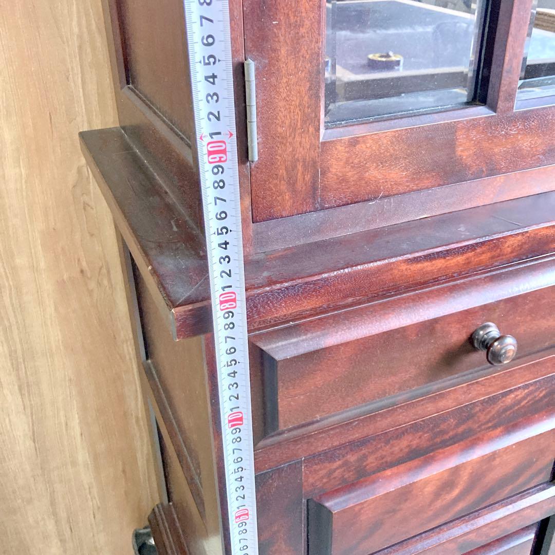 良品】食器棚 ディスプレイ キャビネット収納棚 松本民芸家具 良品