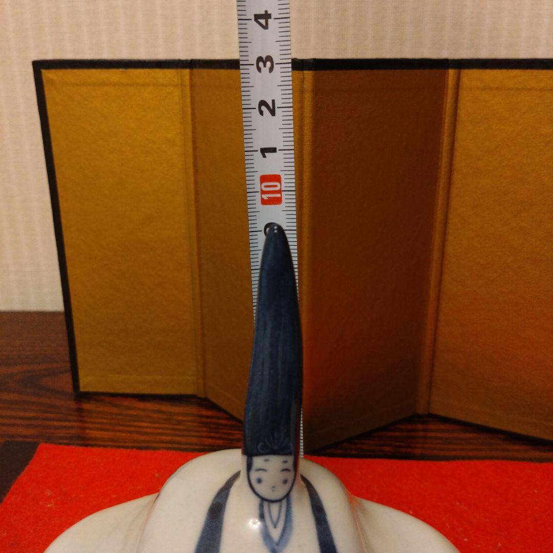 砥部雛　よし窯　雛人形　藍染の雛人形