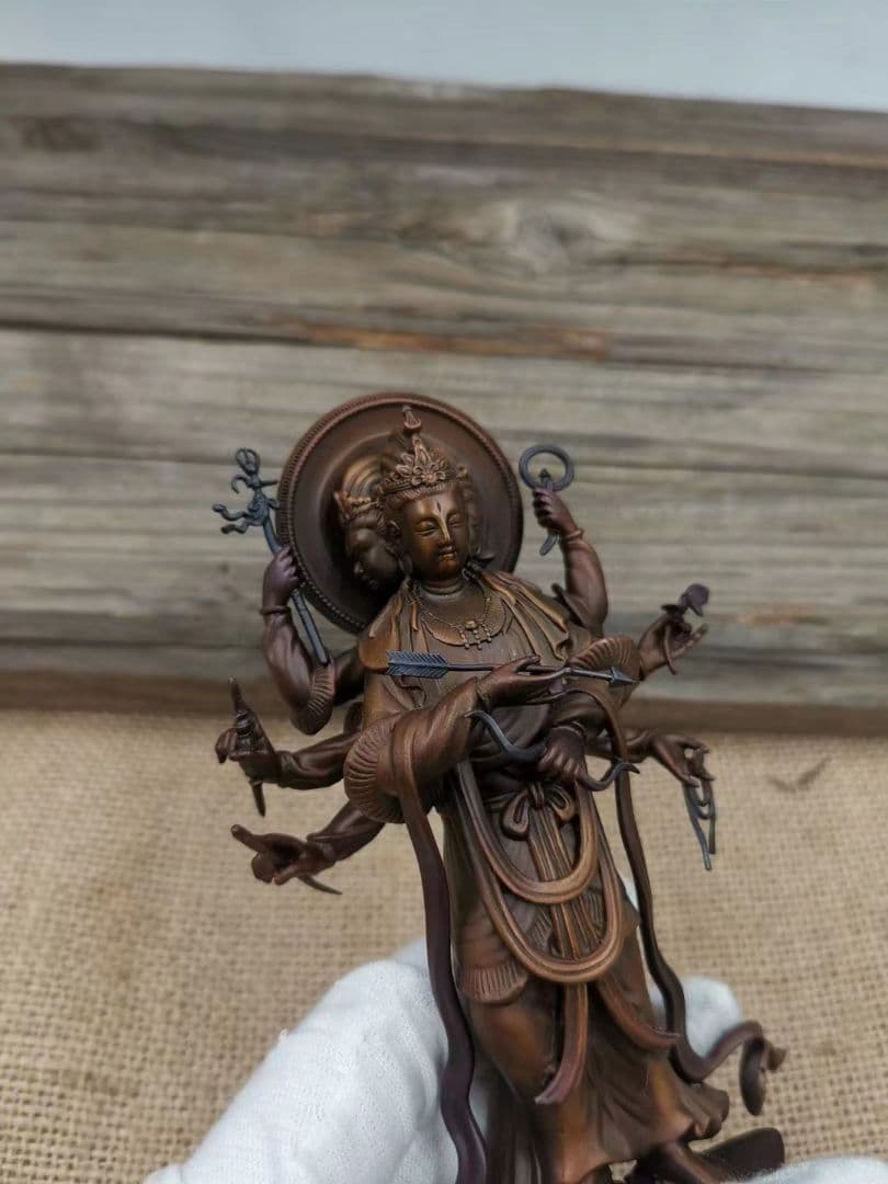 修縁堂】精彫造像 摩利支天 ふるいにかける版 仏教法具