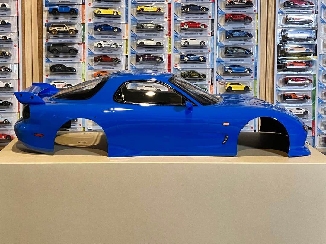 タミヤ ラジコン マツダRX-7 塗装済 スペアボディ ブリリアントブルー