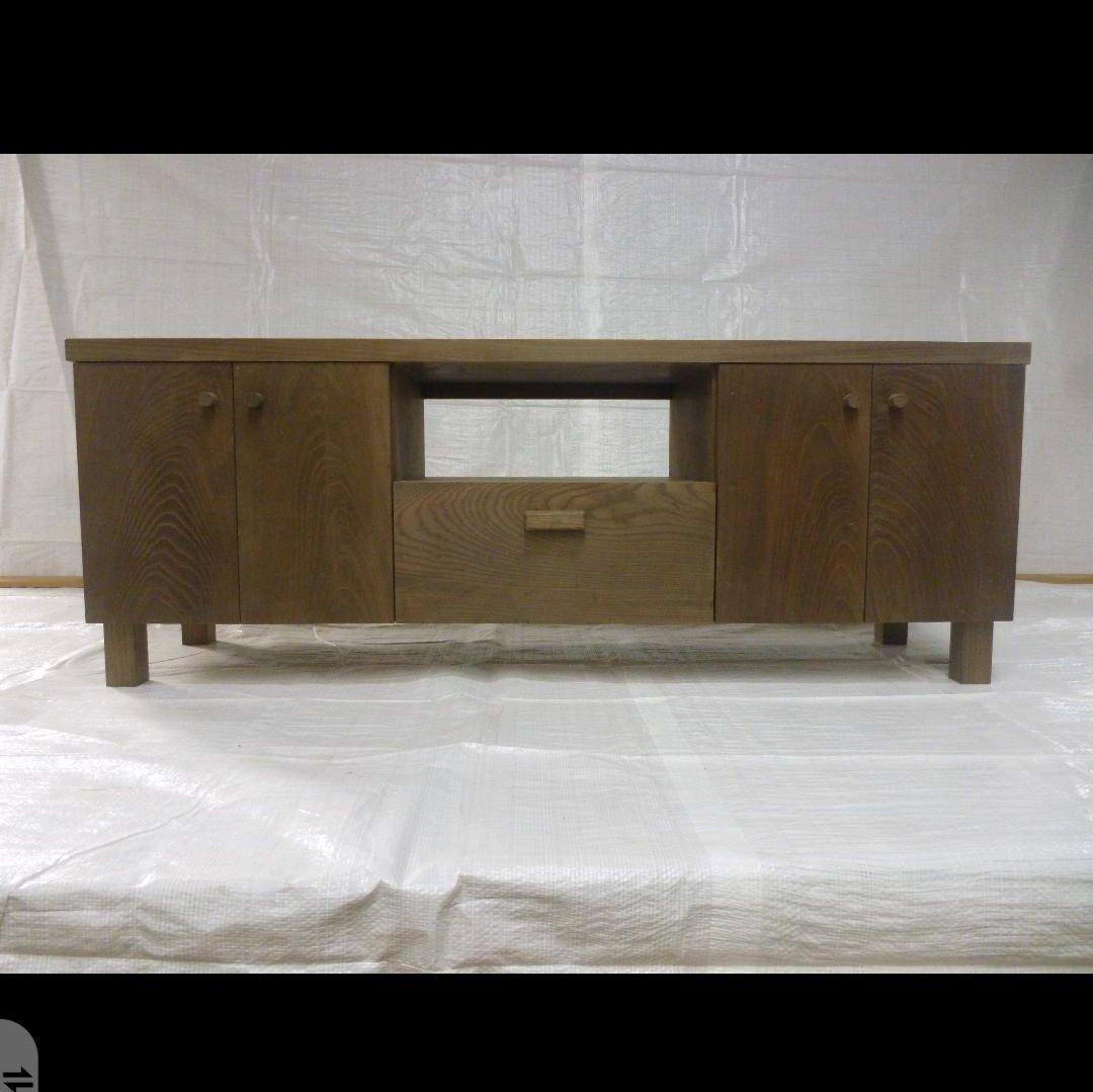 サ*ん様 美品送料込ケヤキ 欅の無垢材 テレビボード サイドボード