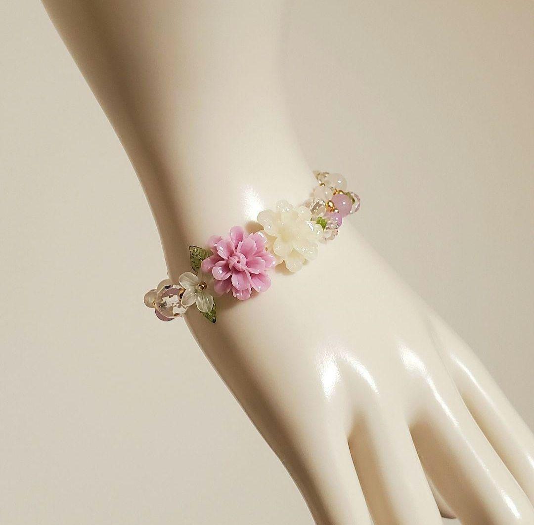 【レイア姫】天然石ブレスレット 2点