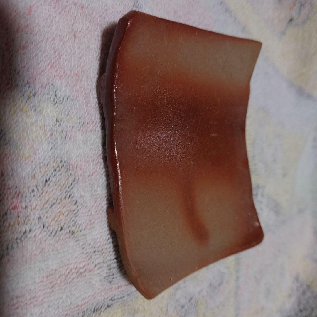 自作の備前焼き トカゲと小さな台座