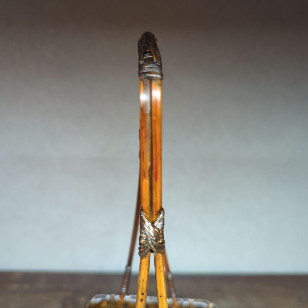 茶道具 華道具 竹細工 網代 竹籠 花籠 花器 花生け（竹製花台竹筏・