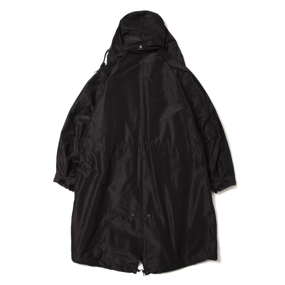 COMOLI コットンシルクフーデッドコート 2