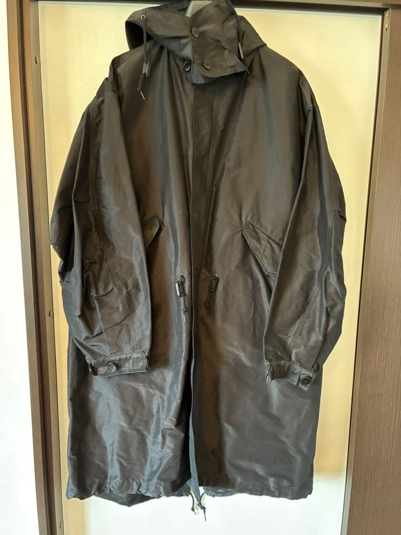 COMOLI コットンシルクフーデッドコート 2