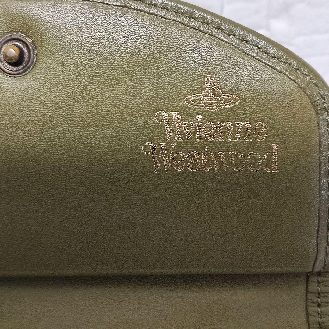 ヴィヴィアン・ウエストウッド　スクイグル柄　　がま口財布　ボーンクラスプ