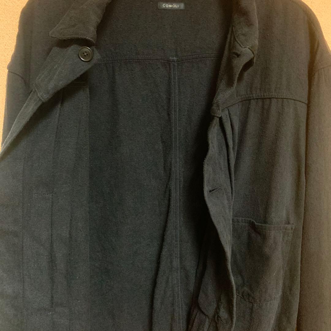 【大幅値下げ中】【COMOLI】シルクネップTYPE-1ST（黒,サイズ3）