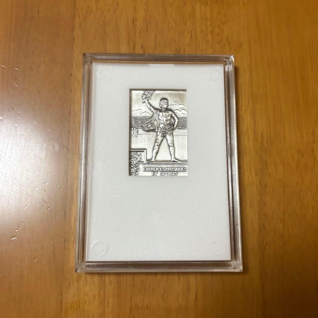 純銀 約82.3g オリンピック優勝メダル第二回パリ大会 1900年 ケース付き