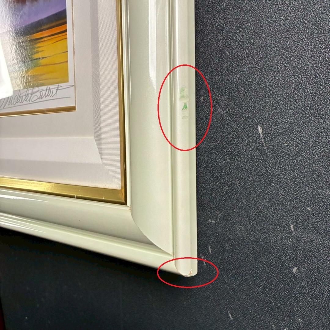 美品 ミッシェル・バテュ「時の流れ」シルクスクリーン 大作 直筆