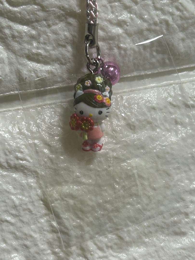 【希少・未開封】ご当地キティ フルールキティちゃん 根付ストラップ 2006年