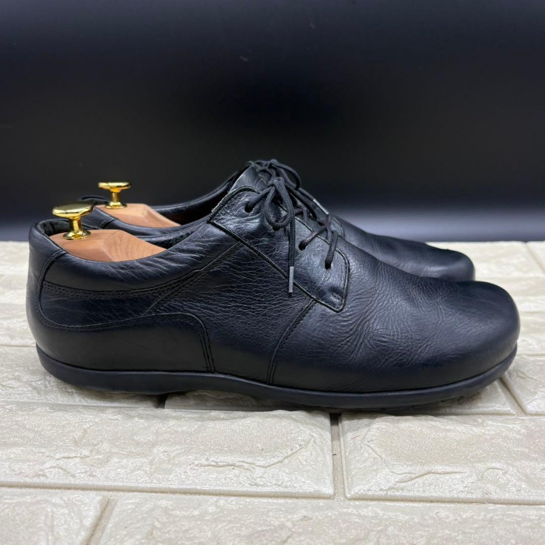 【良品】ビルケンシュトック レザーシューズ ダービー プレーントゥ 27 黒