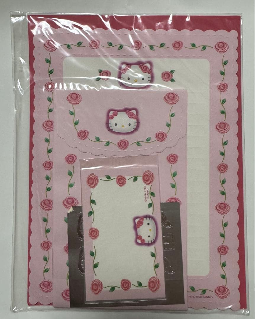 平成レトロ サンリオ キティ ハローキティ 薔薇 レターセット 希少レア