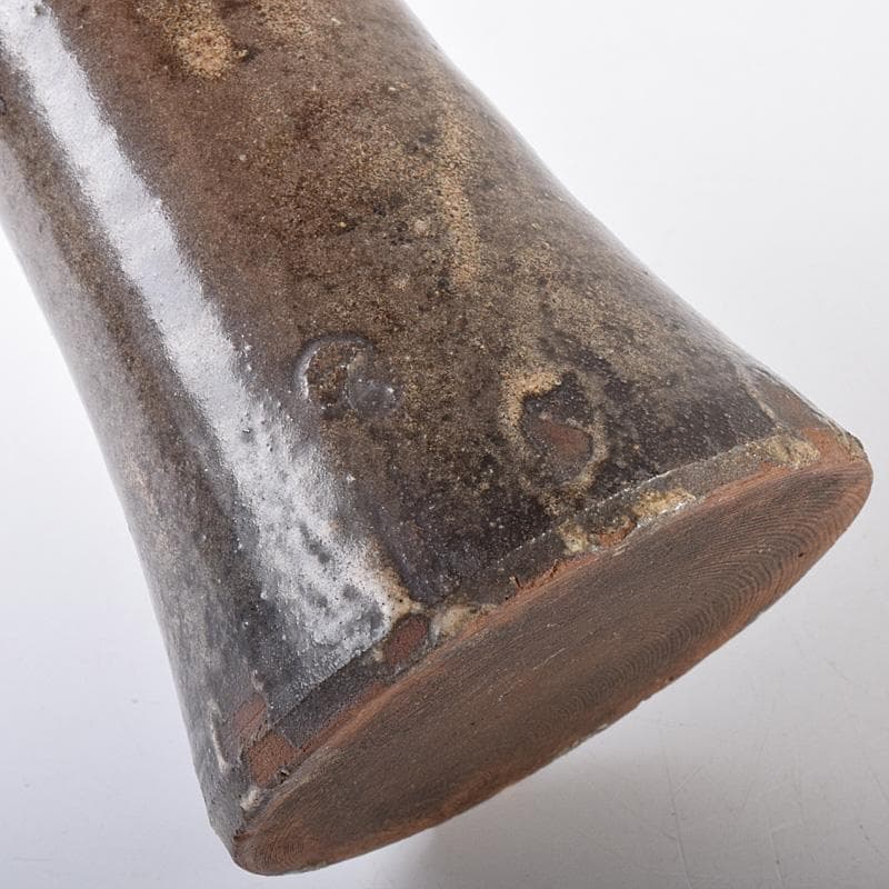 瀬戸焼 古瀬戸 織部 筒瓶 花瓶 時代箱 V R7607