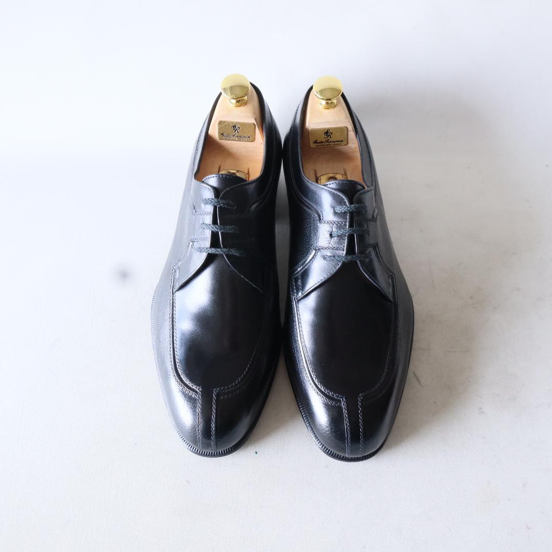 未使用 ア・テストーニ　Uチップドレスシューズ　黒　7 26cm