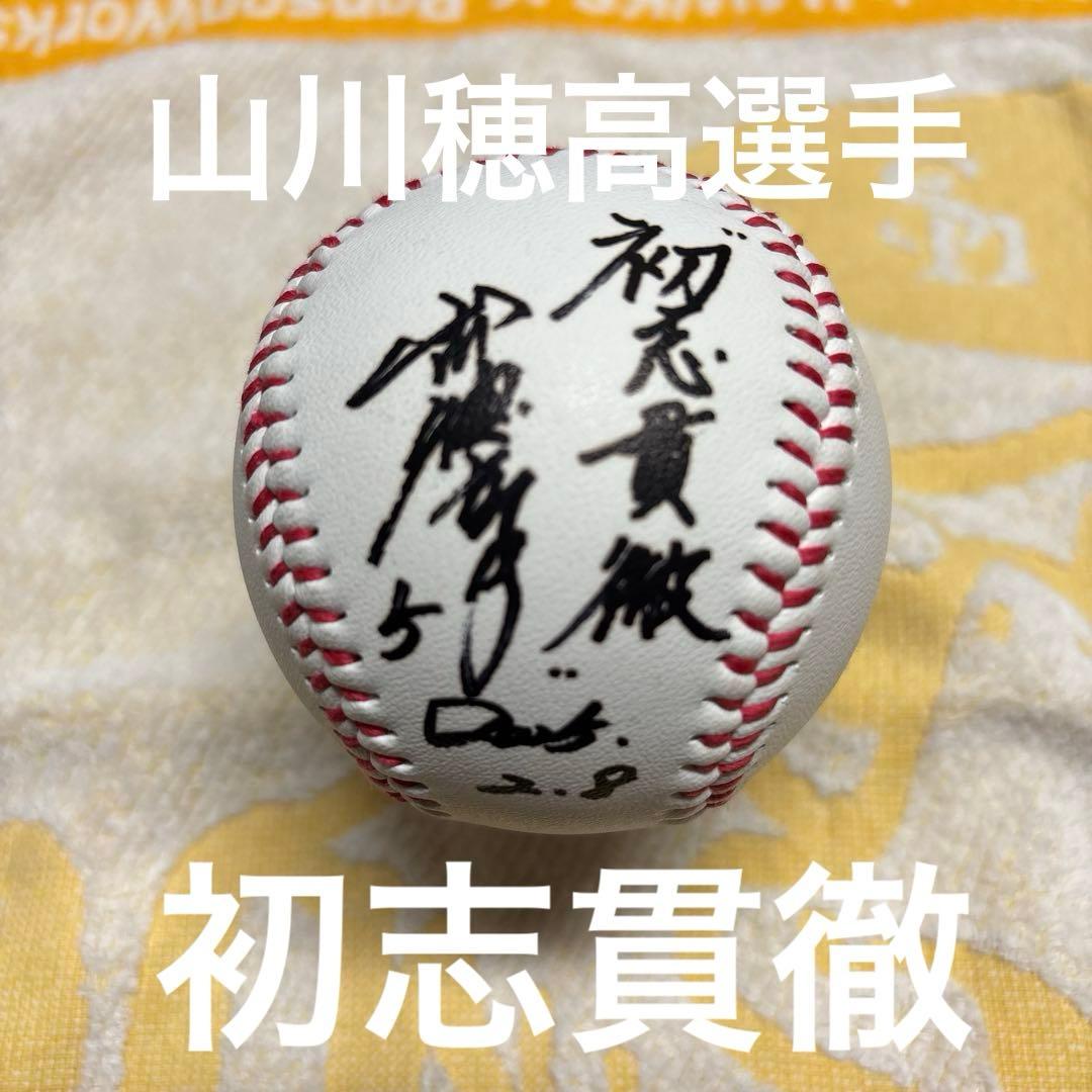 直筆投げ込みサインボール 山川穂高選手No．5 初志貫徹 - メルカリ