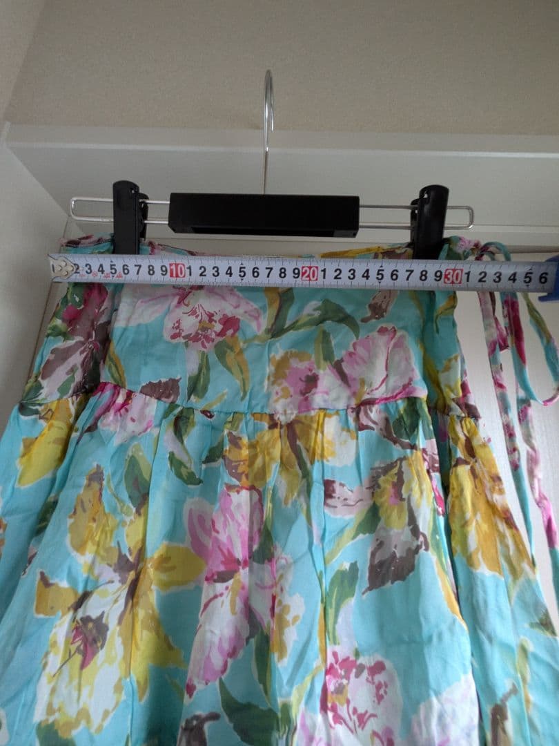 Blumarine 青花柄フリルスカート 約55cm